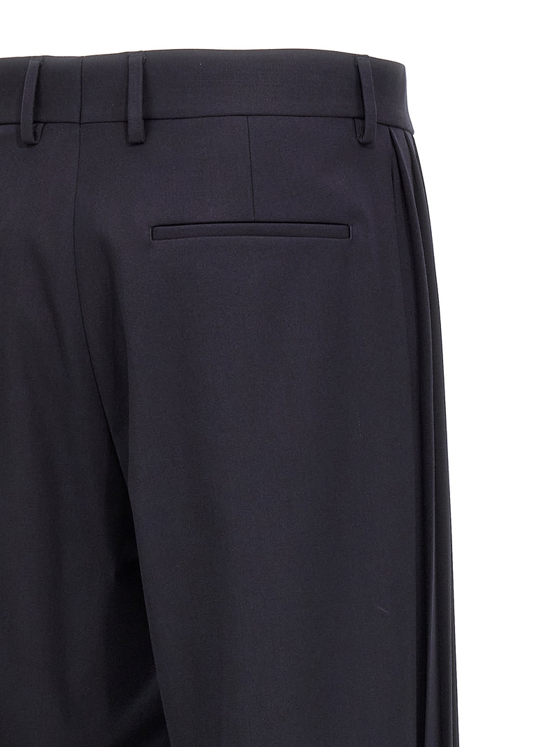 Pantalon décontracté Fendi en polyester bleu