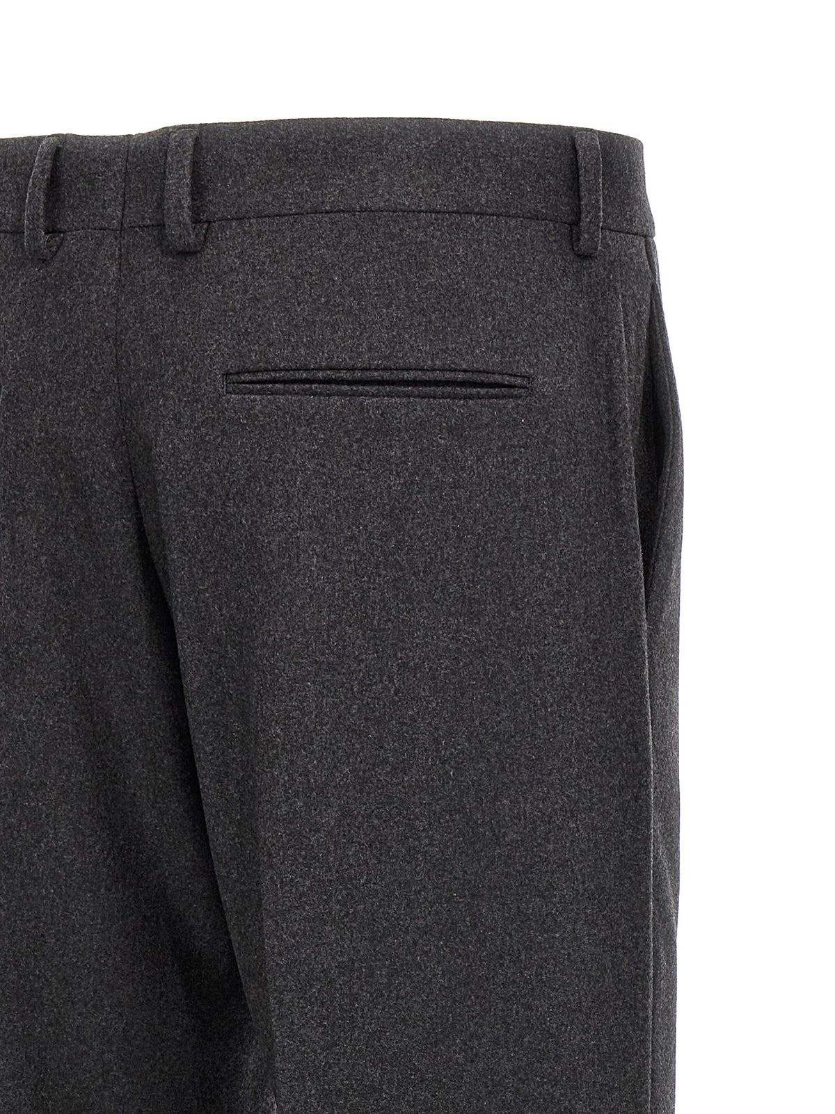 Fendi Gray Cashmere Casual Pants