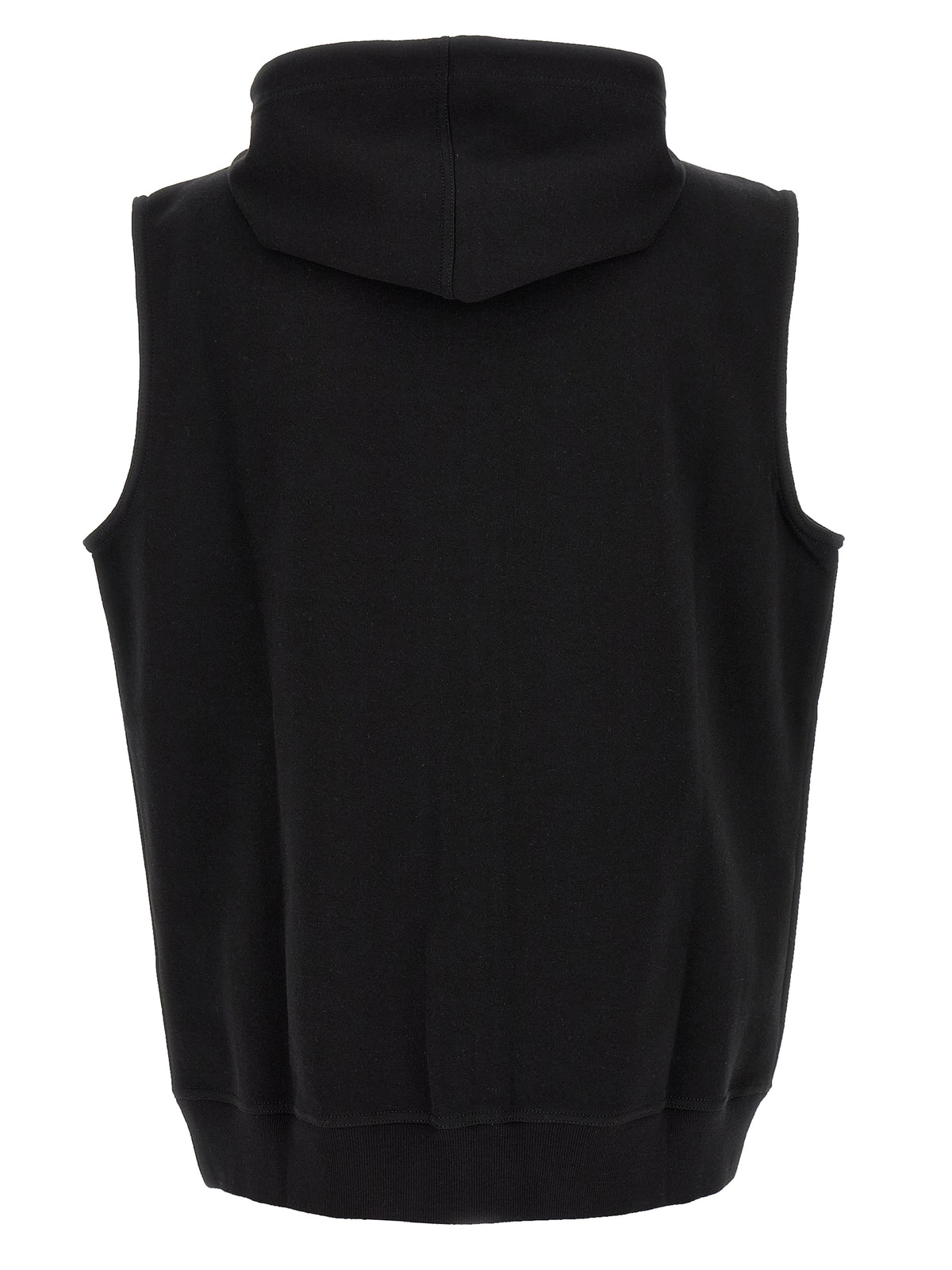 Veste sans manches en coton noir Brunello Cucinelli