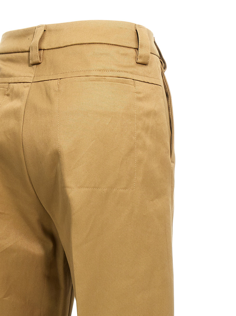 LE Pantalon décontracté en coton beige DERNIER CRI
