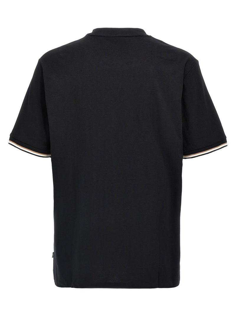 T-shirt en coton noir Hugo Boss