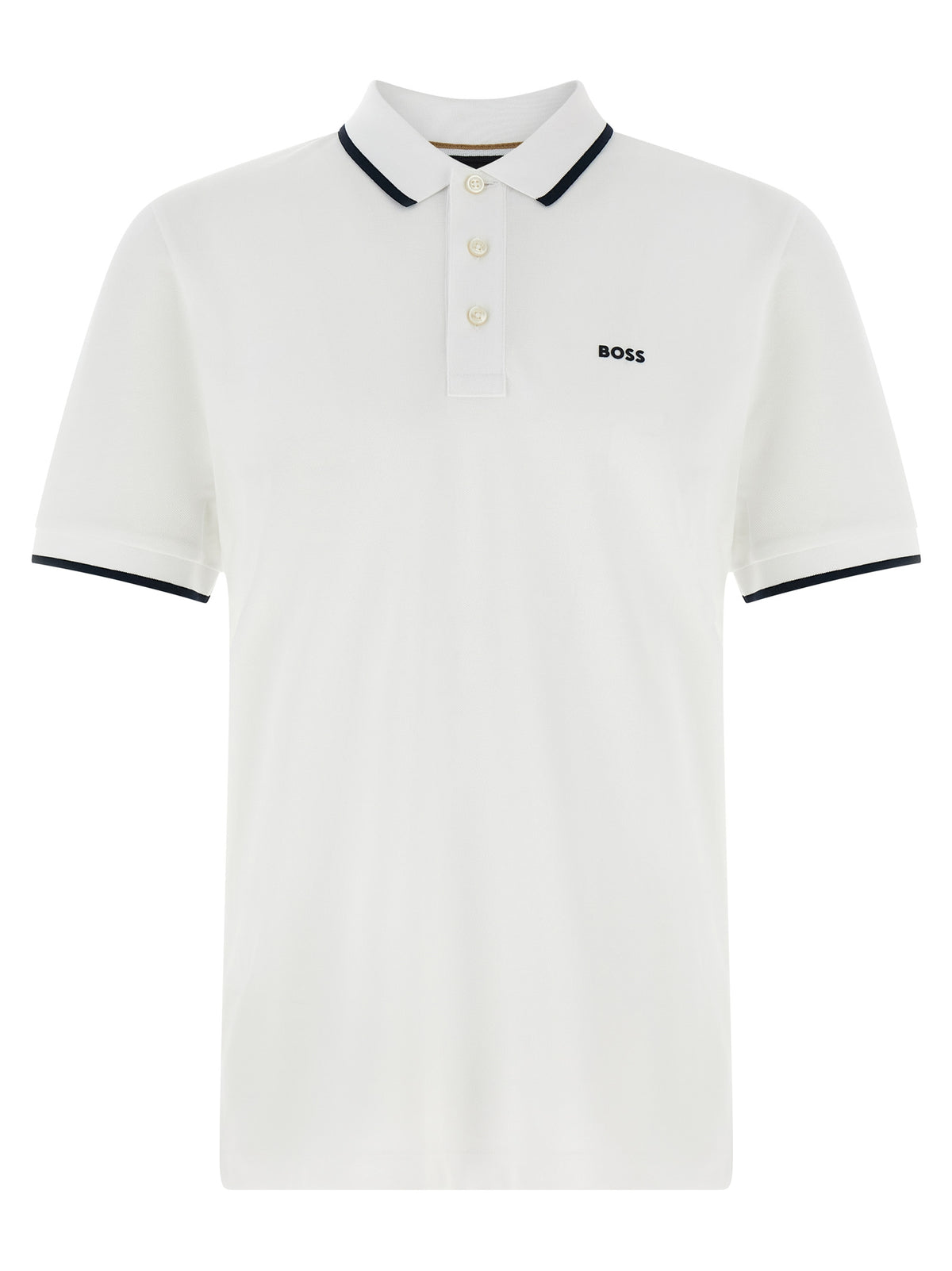 Polo en coton blanc Hugo Boss