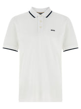 Polo en coton blanc Hugo Boss