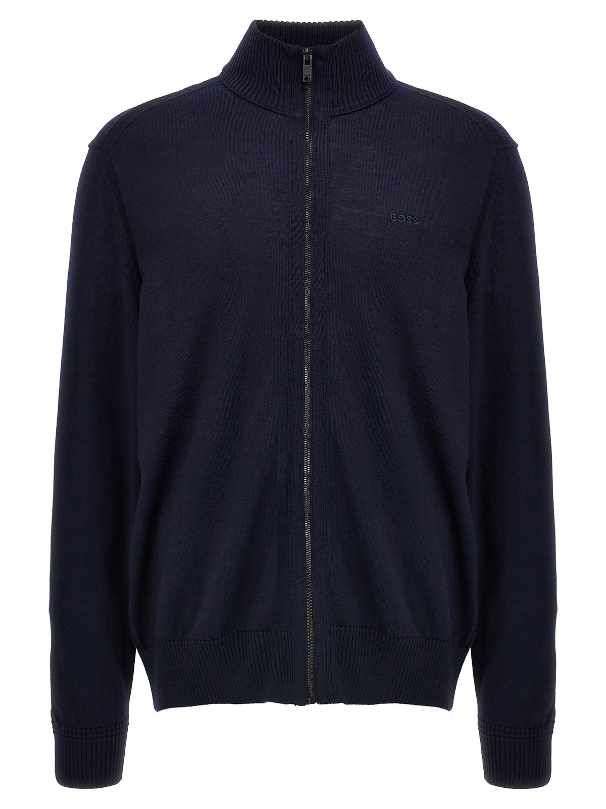 Hugo Boss Balonso-L Blue Wool Cardigan for Men