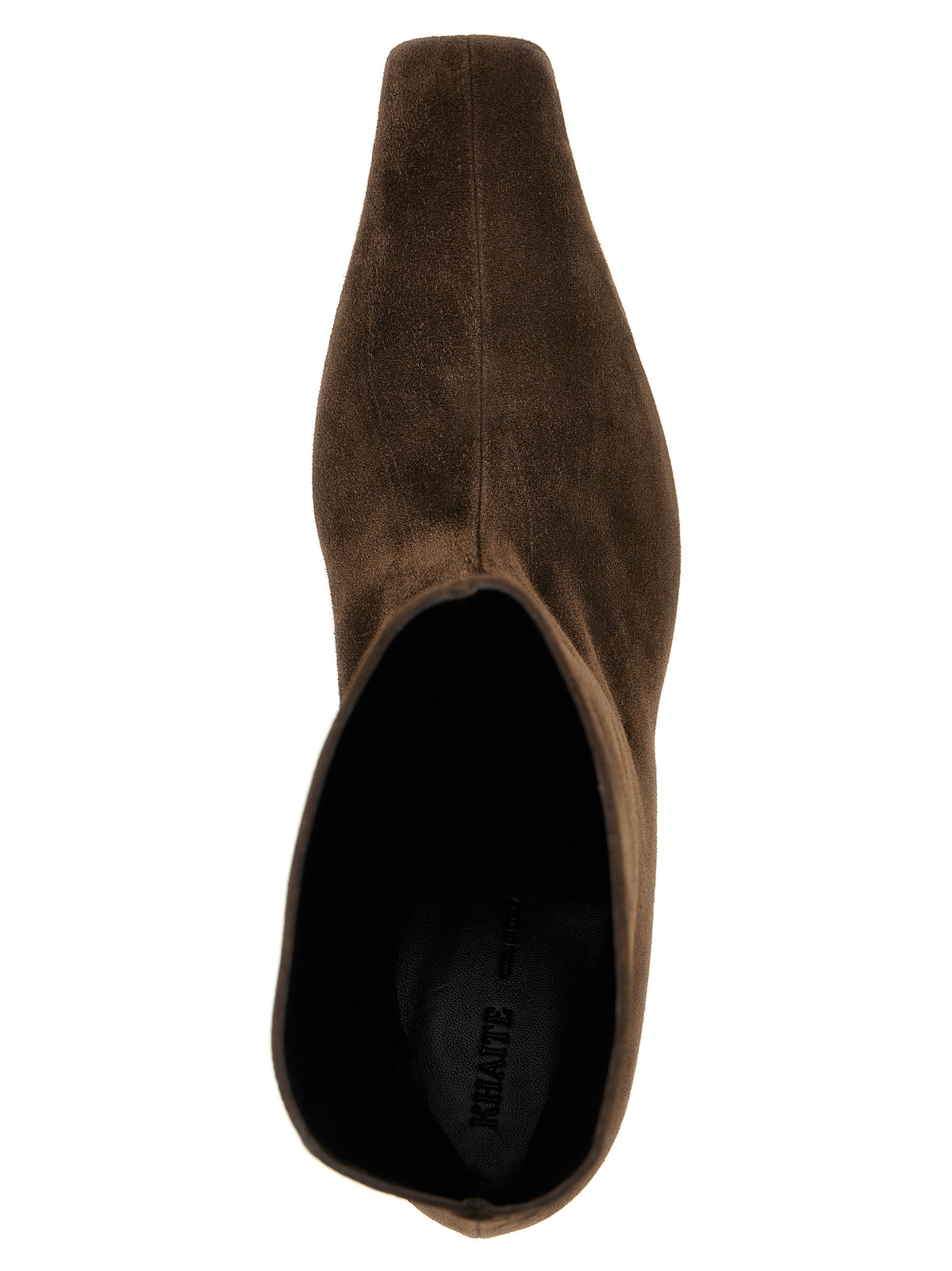 Bottes Khaite marron en cuir de veau