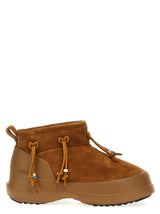 Moon Boot Brown Suede Leather Flat Boots