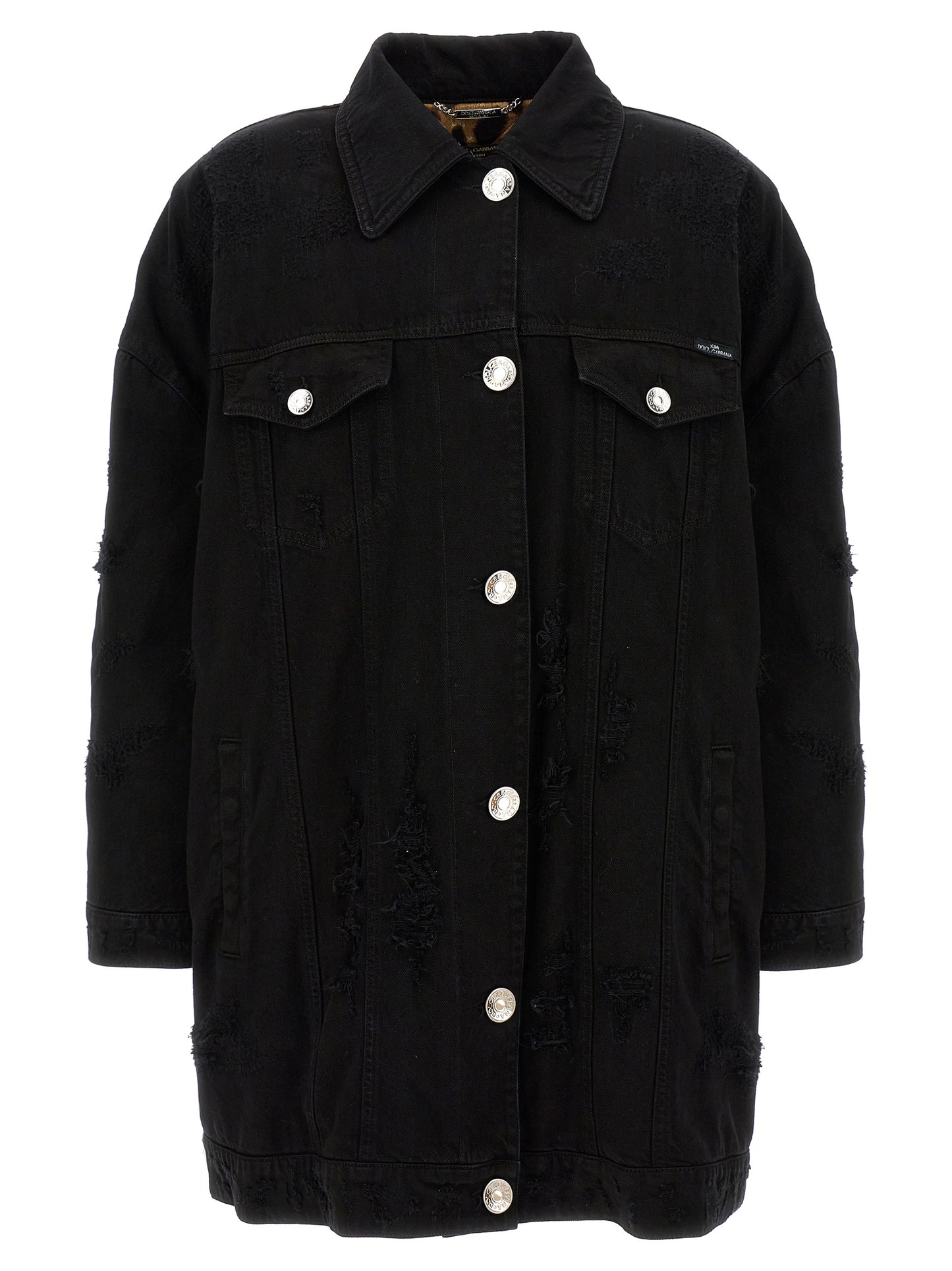 Dolce & Gabbana Black Cotton Denim Jacket