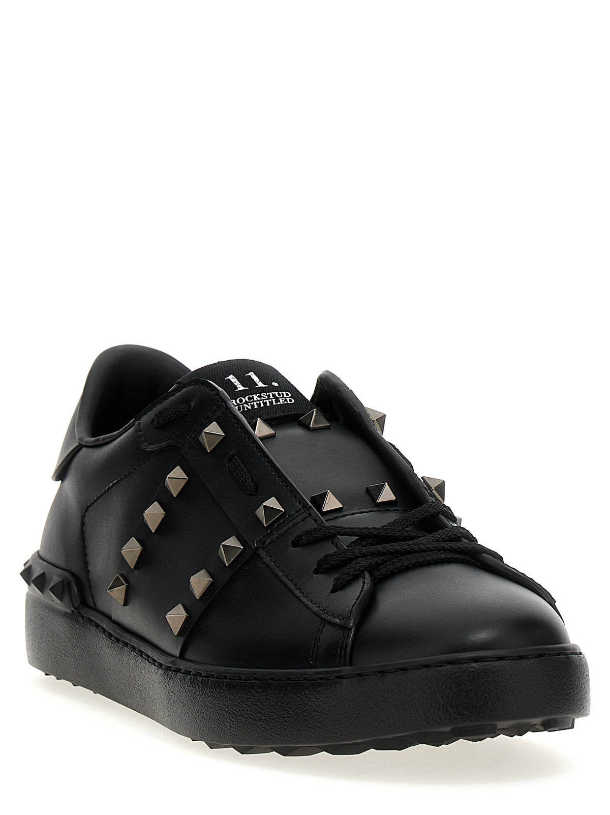 Baskets basses Valentino Garavani en cuir de veau noir