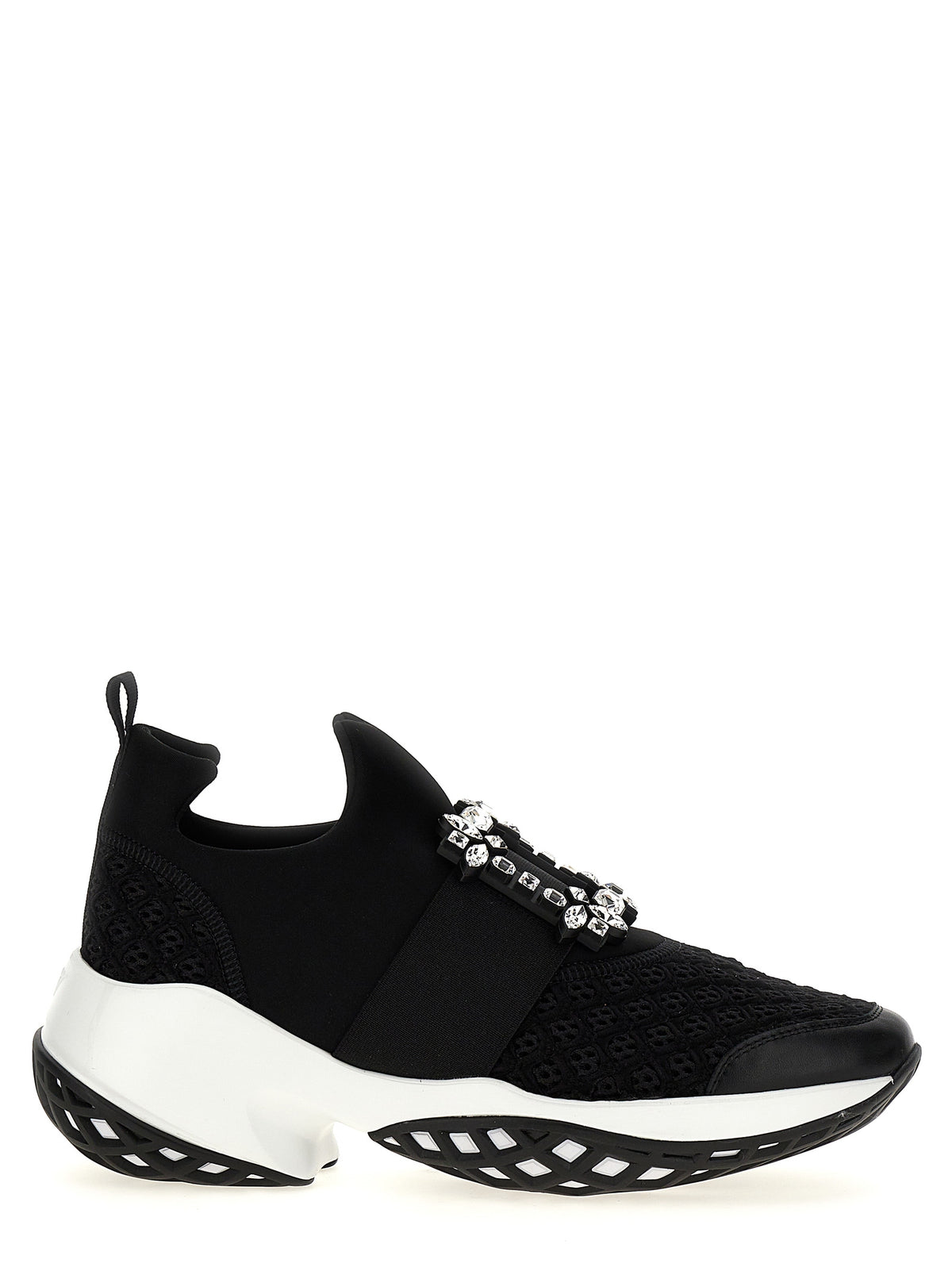 Roger Vivier Viv’ Run Sneakers en Polyester Noir