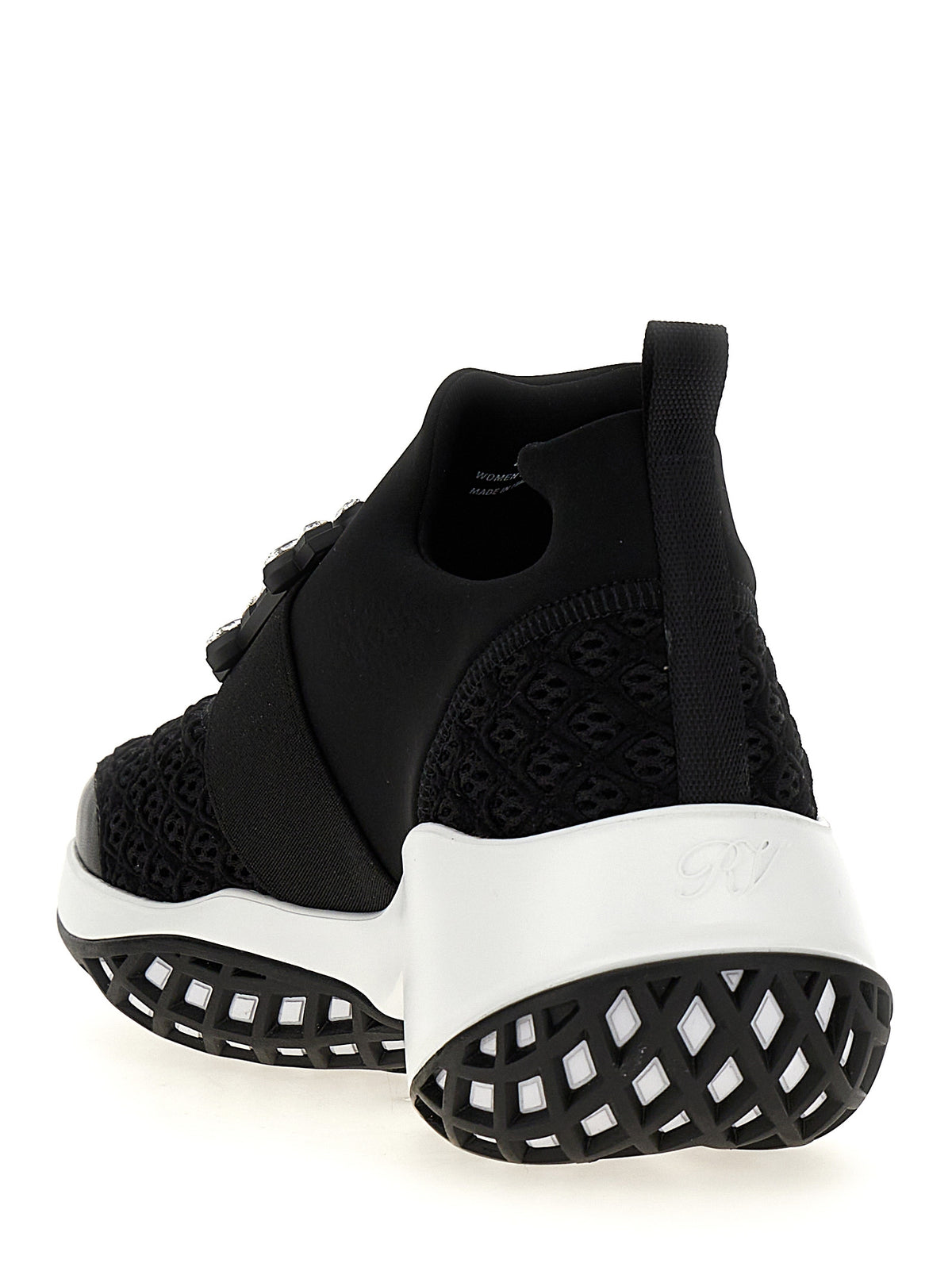 Roger Vivier Viv’ Run Sneakers en Polyester Noir