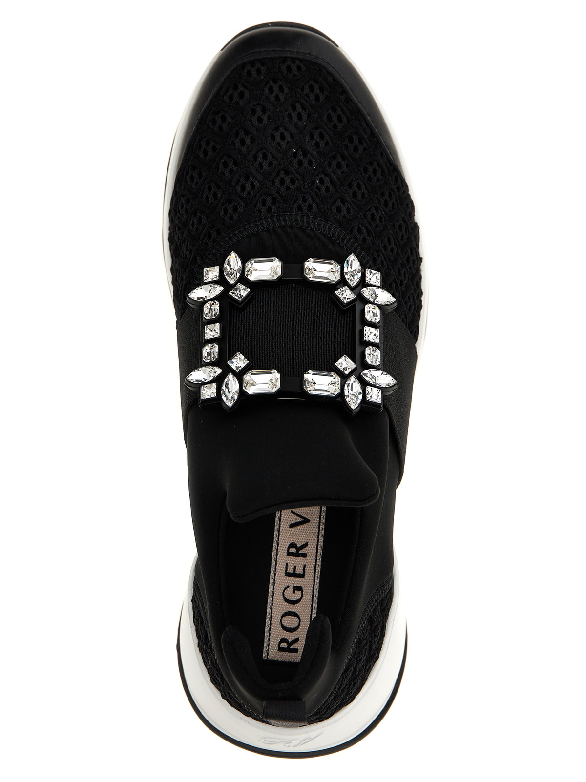 Roger Vivier Viv’ Run Sneakers en Polyester Noir