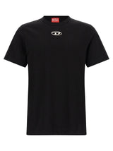Diesel Black Cotton T-Adjust-Od T-Shirt for Men