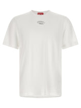 Diesel T-Adjust-Od White Cotton T-Shirt for Men