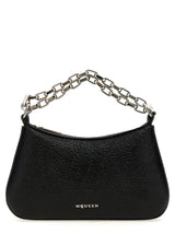 Alexander McQueen T-Bar Mini Black Lamb Leather Handbag
