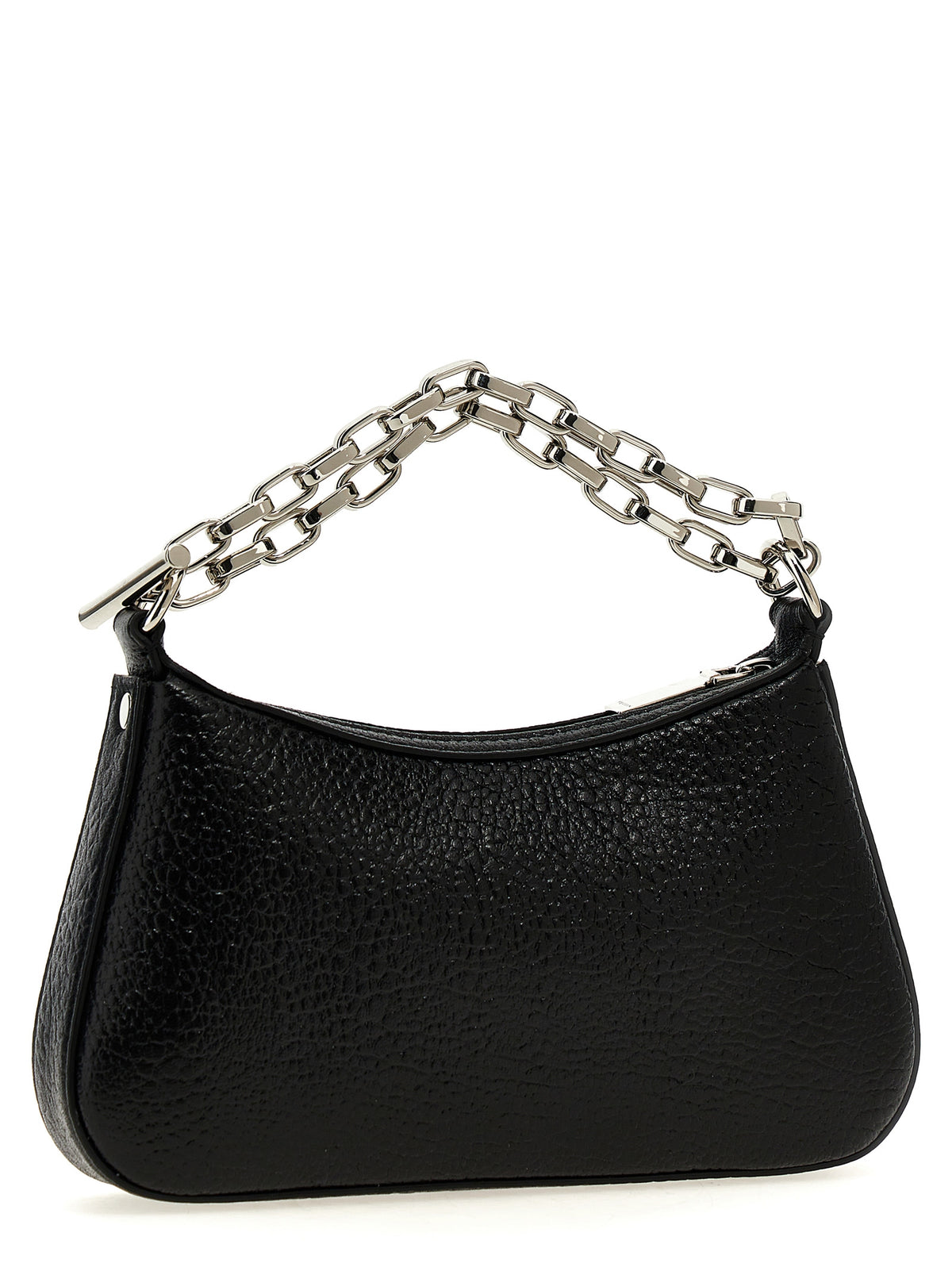 Alexander McQueen T-Bar Mini Black Lamb Leather Handbag