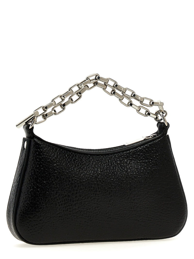 Alexander McQueen T-Bar Mini Black Lamb Leather Handbag