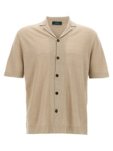 Blouse en lin beige ZANONE