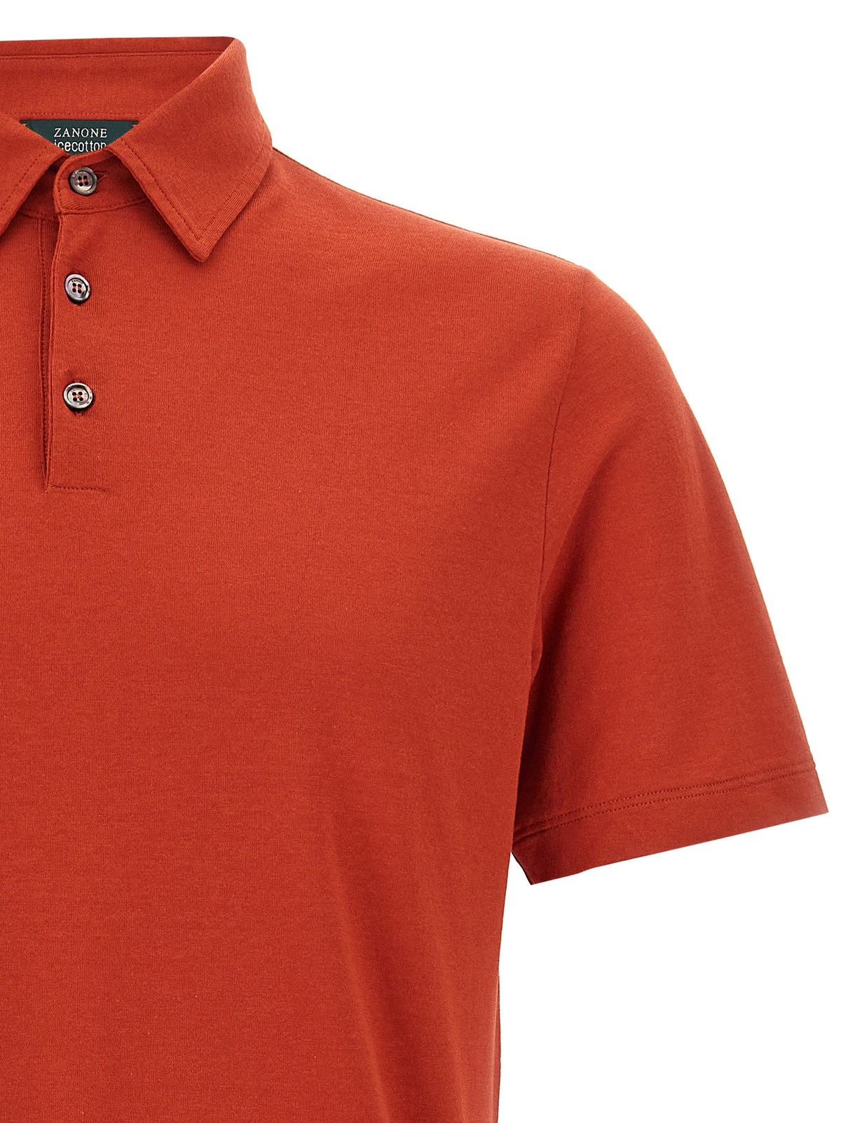 Polo ZANONE en coton orange