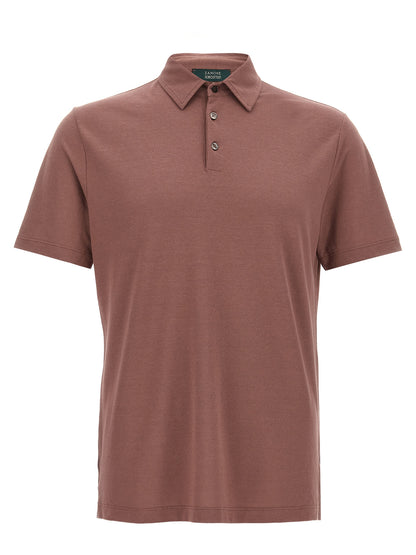 ZANONE Brown Cotton Polo Shirt