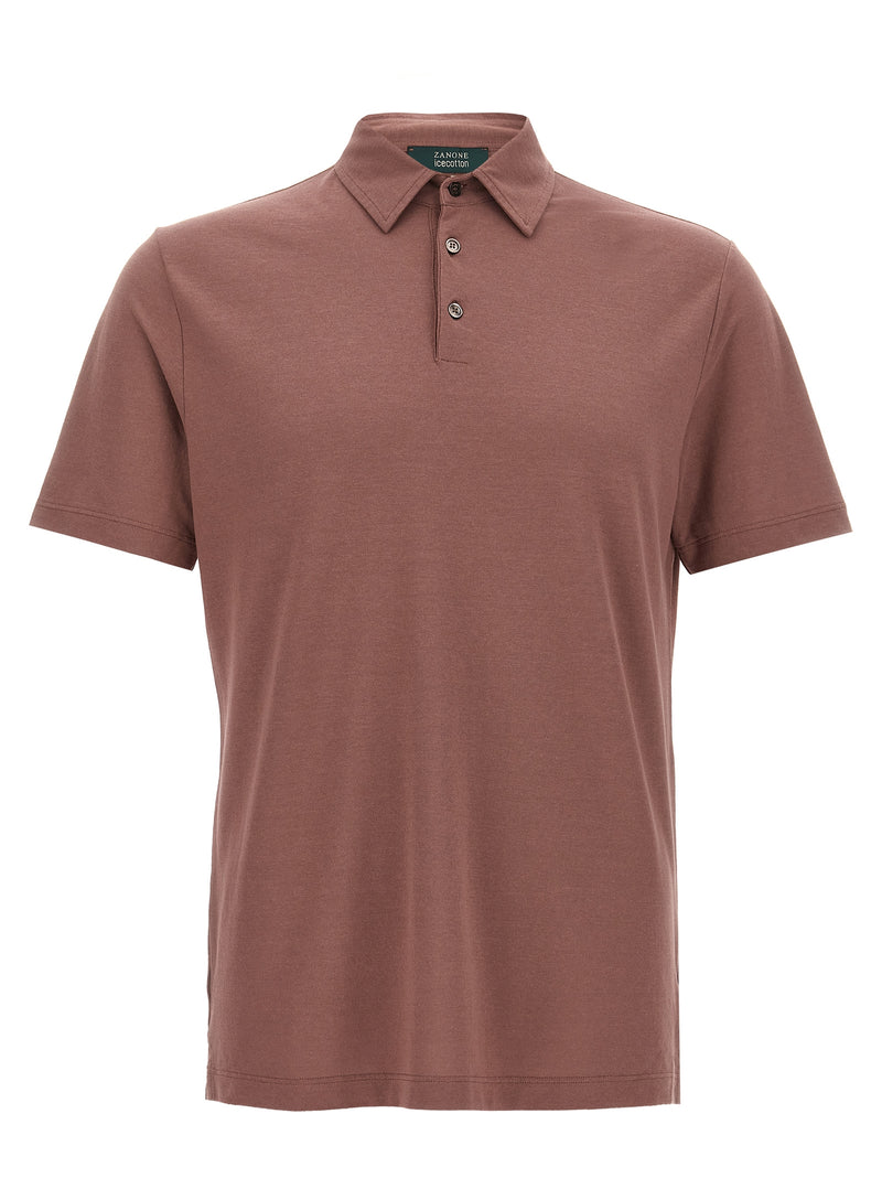 ZANONE Brown Cotton Polo Shirt