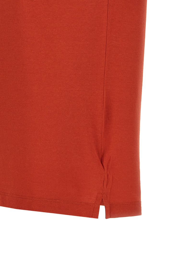 ZANONE Orange Cotton Polo Shirt