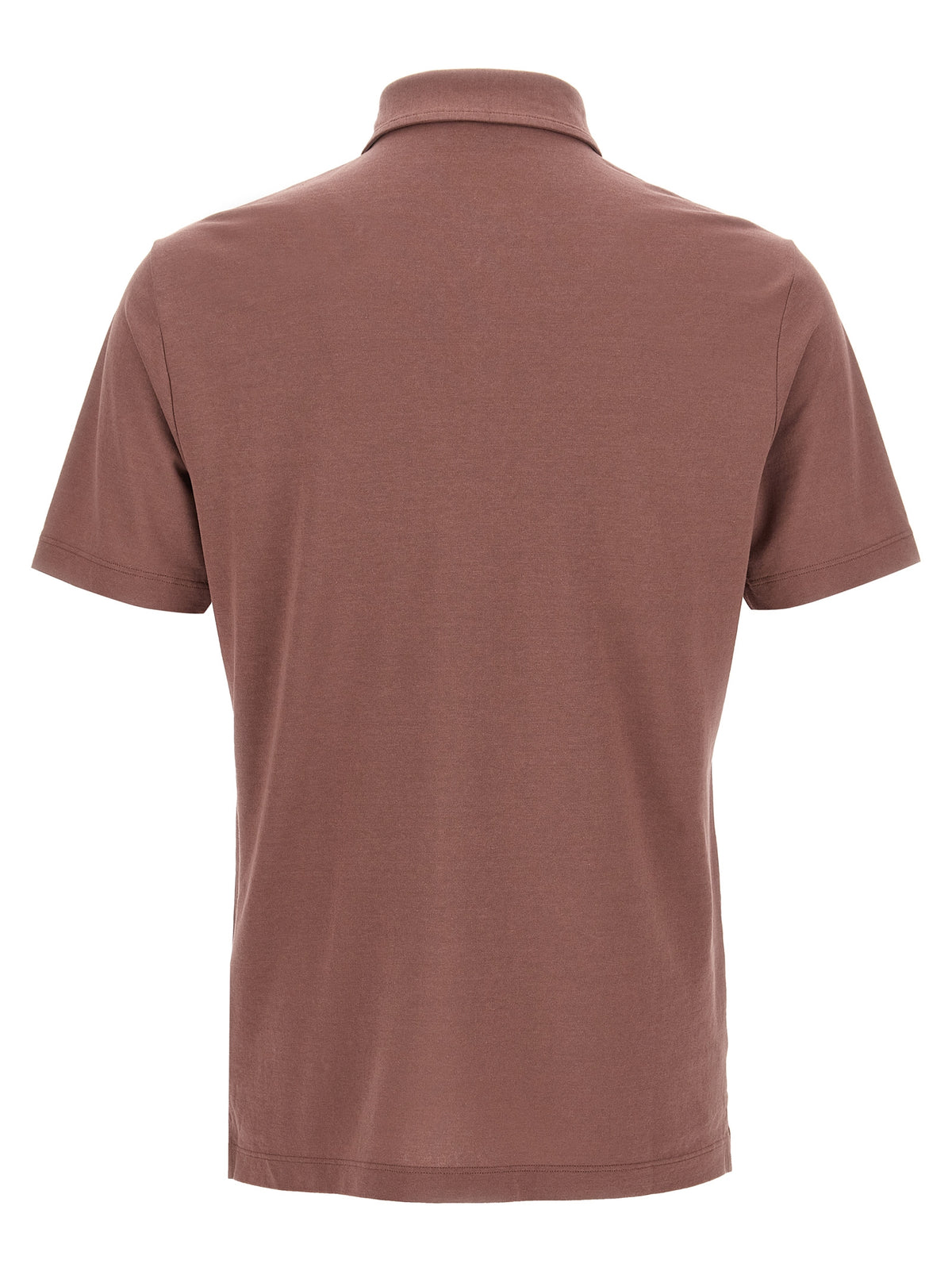 Polo ZANONE en coton marron