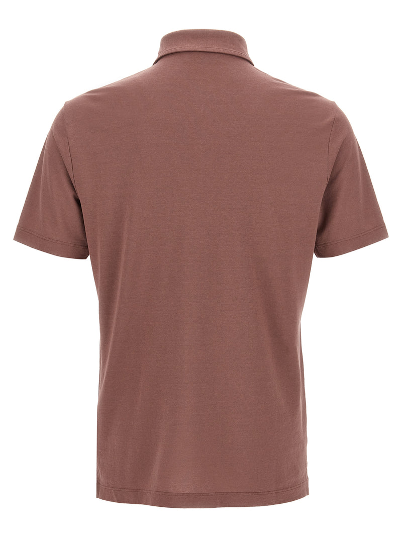 ZANONE Brown Cotton Polo Shirt