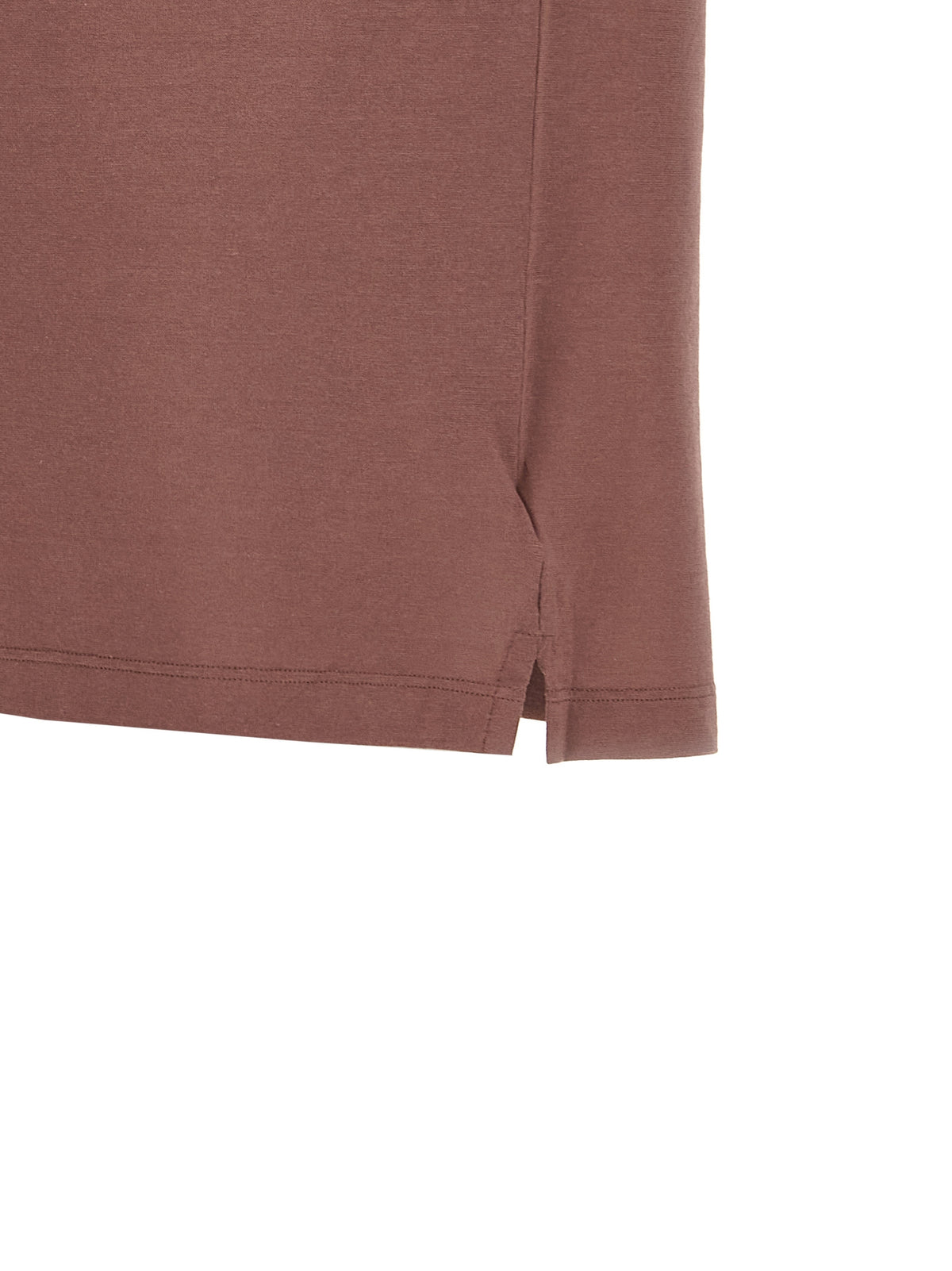 Polo ZANONE en coton marron