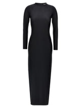 T BY ALEXANDER WANG Black Nylon Midi Dress