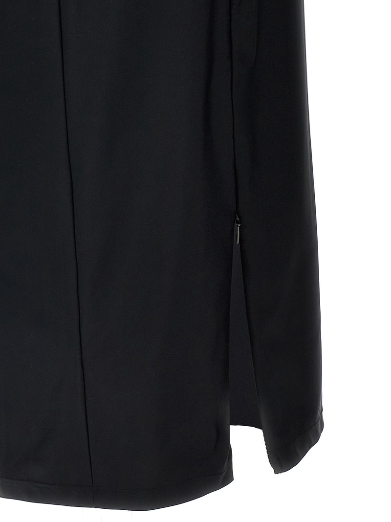 T BY ALEXANDER WANG Black Nylon Midi Dress