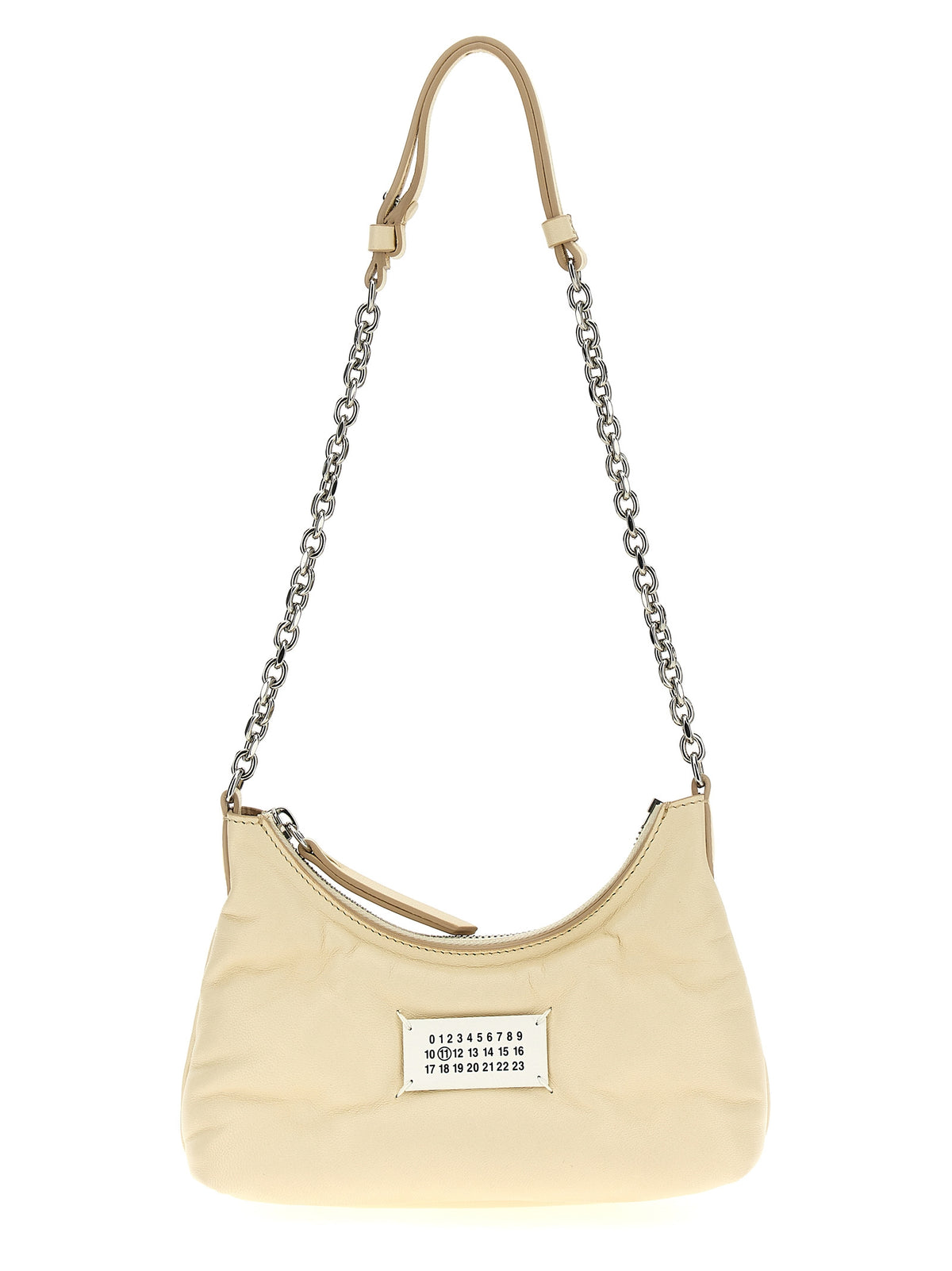 Maison Margiela White Lamb Leather Shoulder Bag
