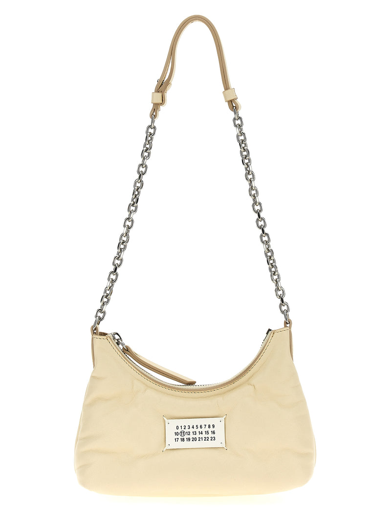 Sac bandoulière Maison Margiela en cuir d'agneau blanc