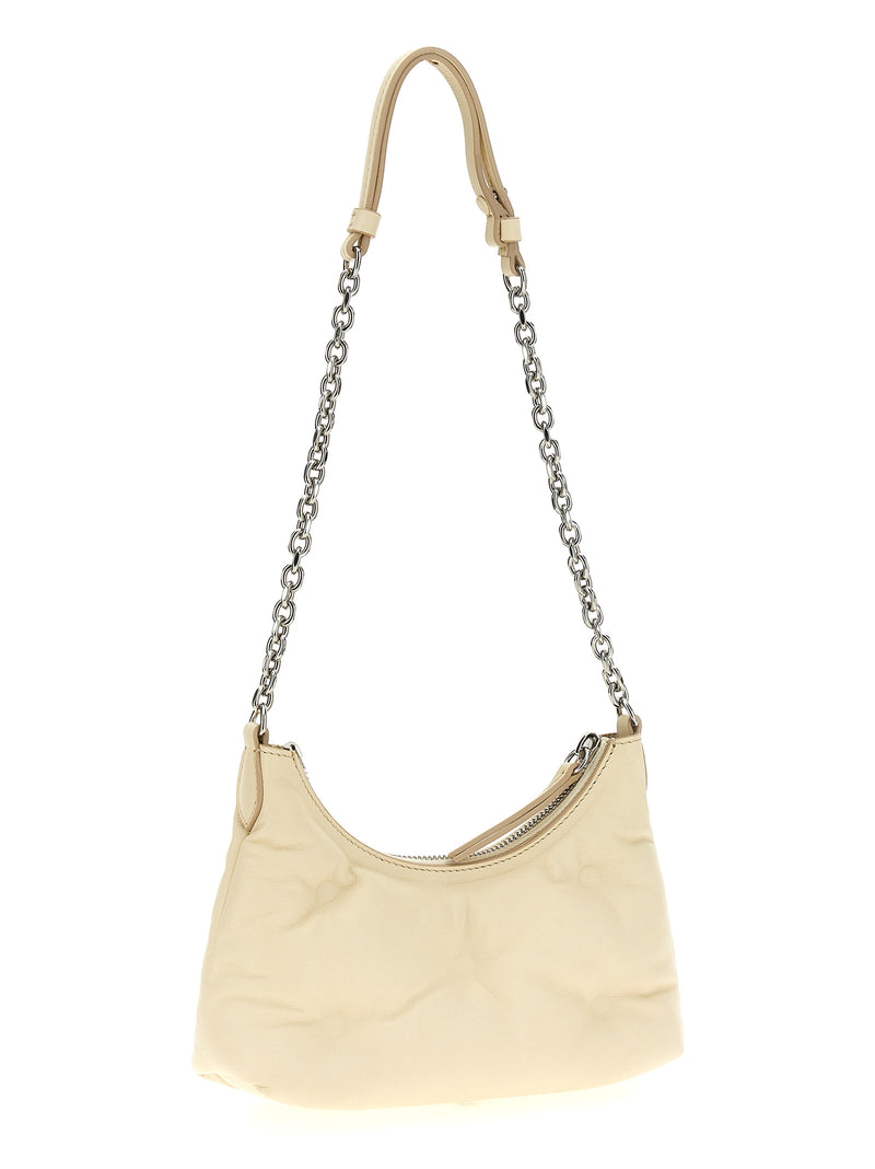 Sac bandoulière Maison Margiela en cuir d'agneau blanc