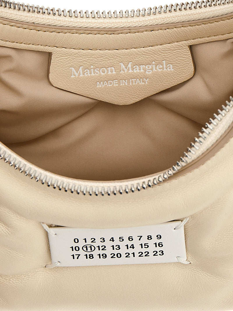 Sac bandoulière Maison Margiela en cuir d'agneau blanc
