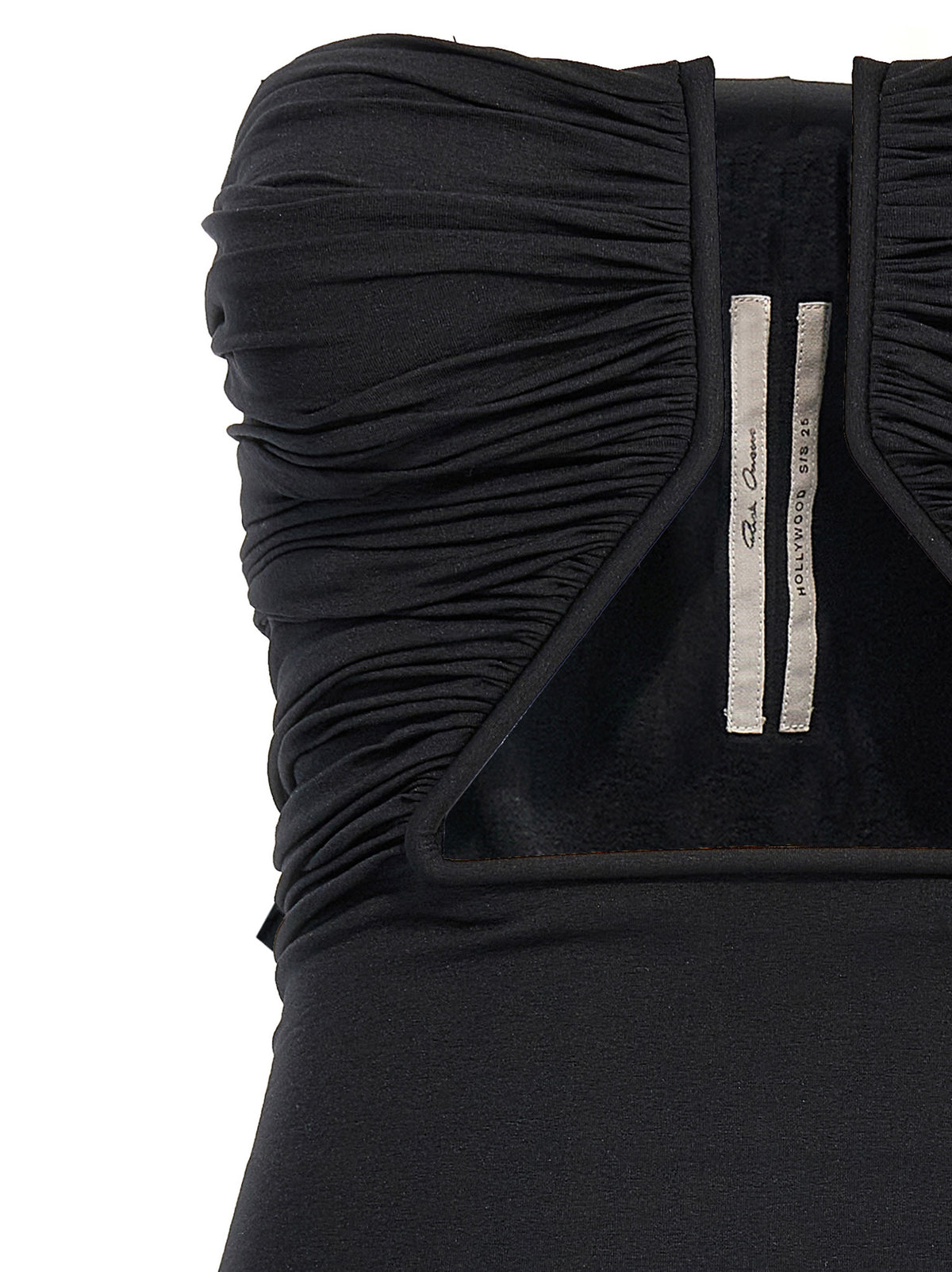 Rick Owens Black Nylon Short Dress - Prong Mini Dress