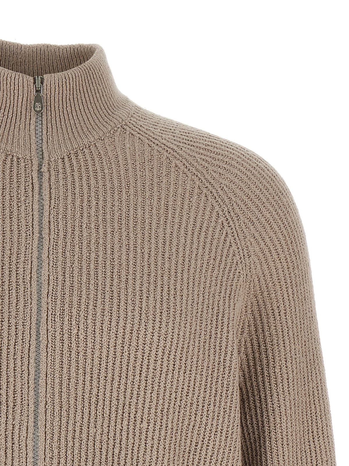 Brunello Cucinelli Beige Cotton Cardigan for Men