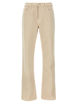 Burberry Beige Cotton Casual Pants