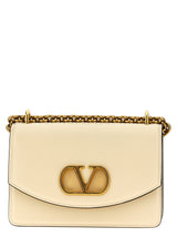 Valentino Garavani White Calfskin Shoulder Bag