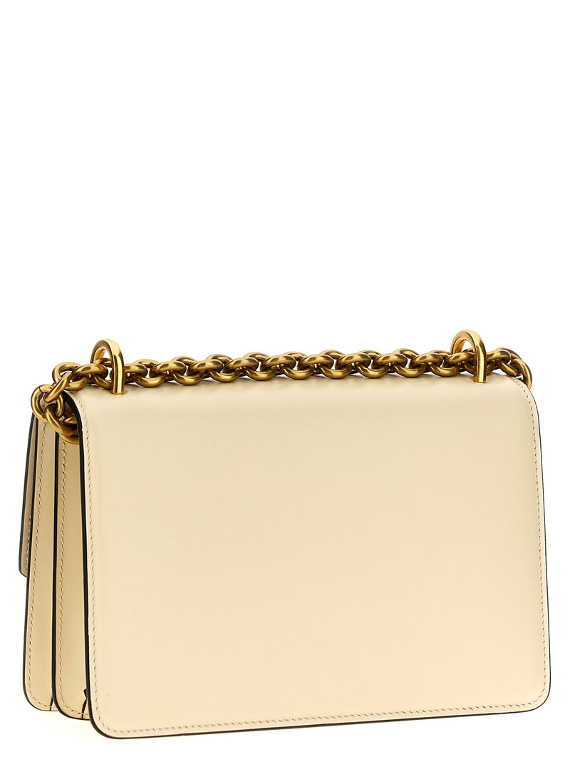 Valentino Garavani Vain White Calfskin Shoulder Bag