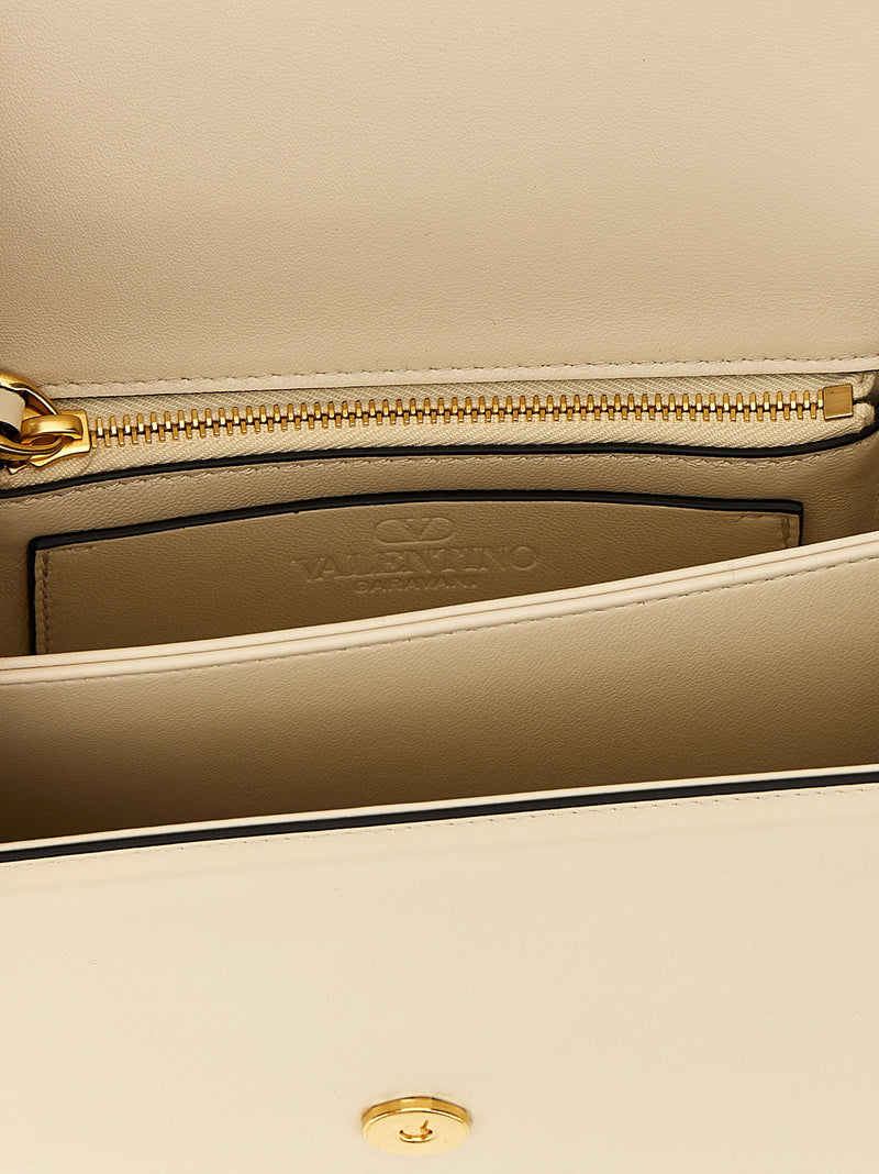 Valentino Garavani Vain White Calfskin Shoulder Bag