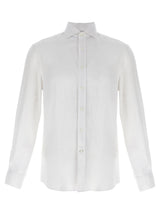 Brunello Cucinelli White Linen Blouse