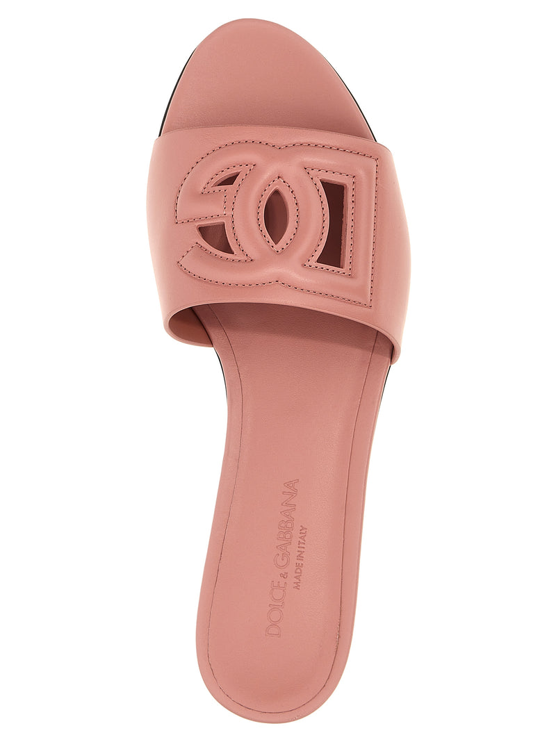 Dolce & Gabbana Multicolor Calfskin Slides