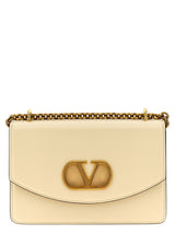Valentino Garavani White Calfskin Shoulder Bag