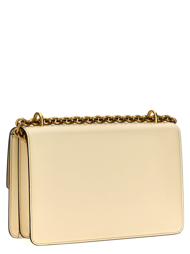 Valentino Garavani Vain White Calfskin Shoulder Bag