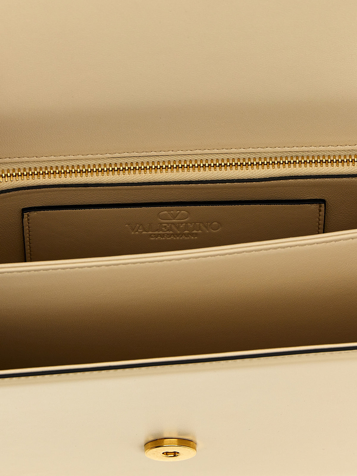 Valentino Garavani White Calfskin Shoulder Bag