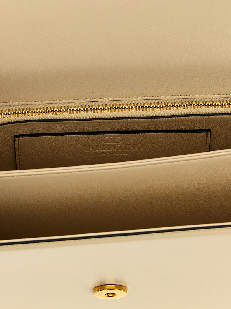 Valentino Garavani Vain White Calfskin Shoulder Bag