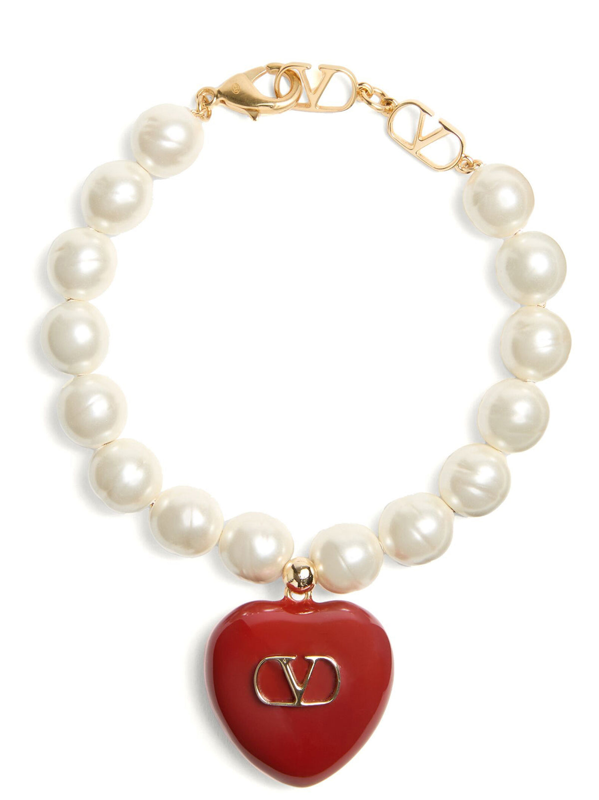 Valentino Garavani Red Brass Bracelet