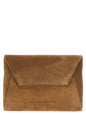 Brunello Cucinelli Brown Calfskin Clutch Bag