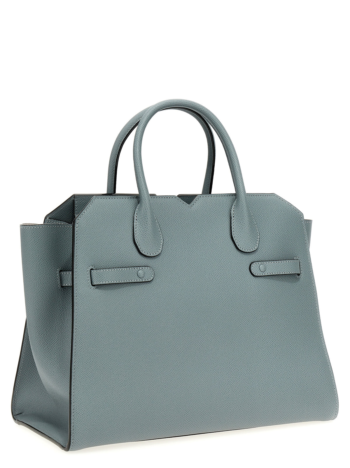 Valextra Gray Calfskin Handbag
