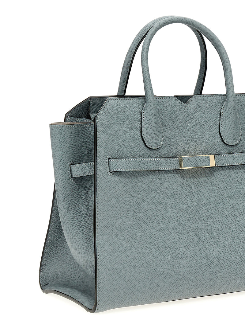 Valextra Milano Gray Calfskin Handbag for Women